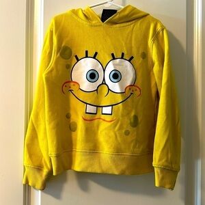 SpongeBob yellow hoodie XS child size boy/girl